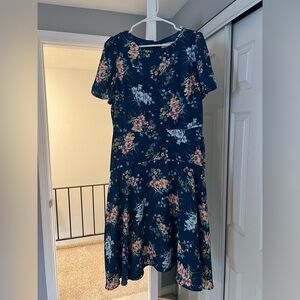 Loft Blue Floral Dress